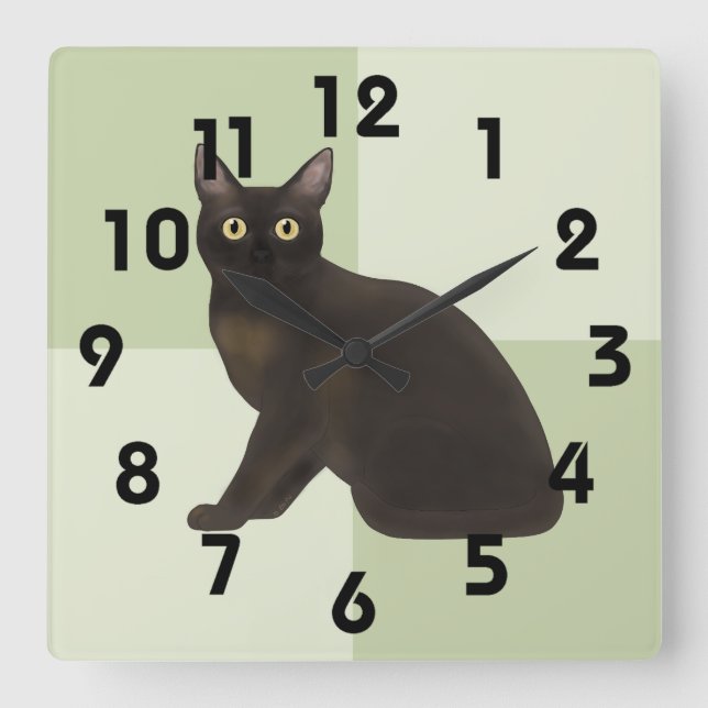 Horloge murale de chats birmans (Recto)