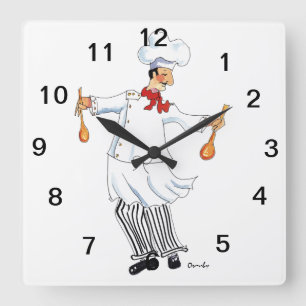 Horloge murale de chef