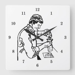 Horloge murale de chimiste très cool