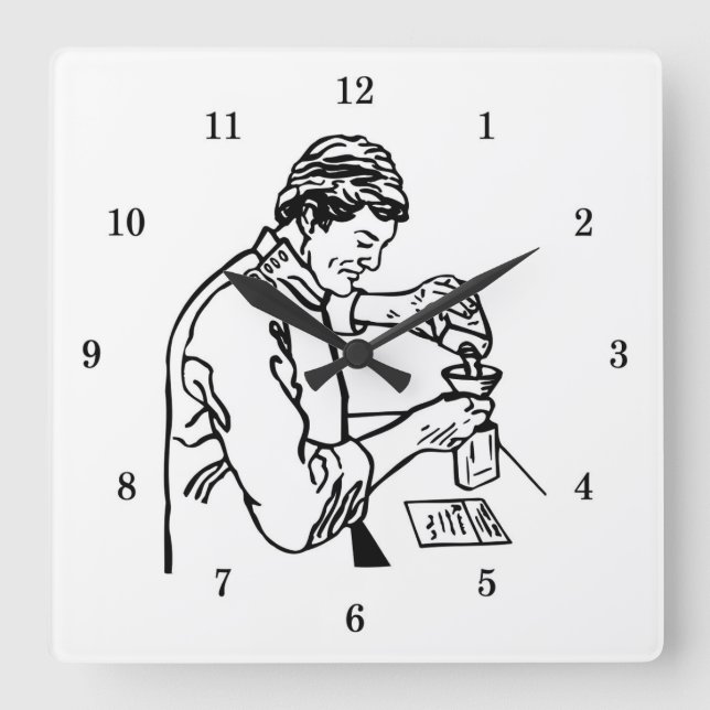 Horloge murale de chimiste très cool (Recto)