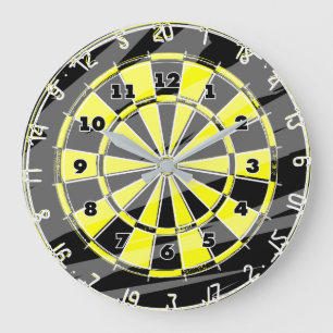 Horloge murale de Cible de flechettes pour les gra