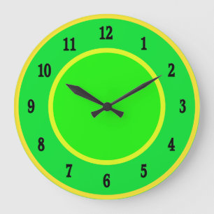 Horloge murale de citron et citron