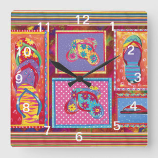 Horloge murale de collage d'amusement de bascule