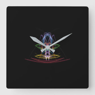 Horloge murale de conception abstraite colorée