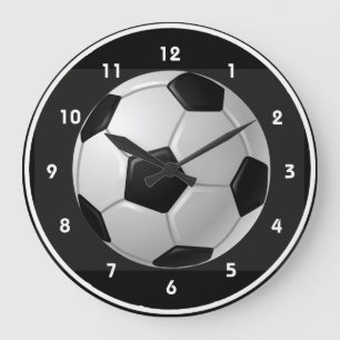 Horloge murale de conception de balle de football