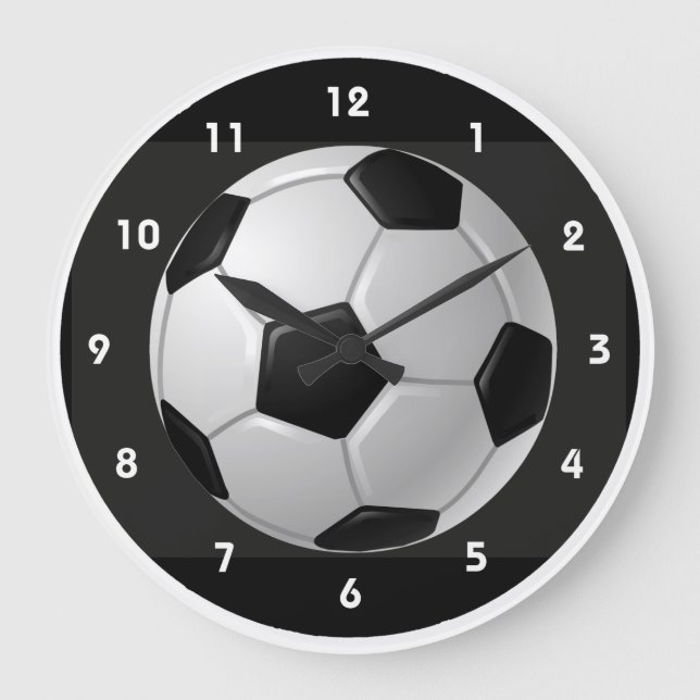 Horloge murale de conception de balle de football (Recto)