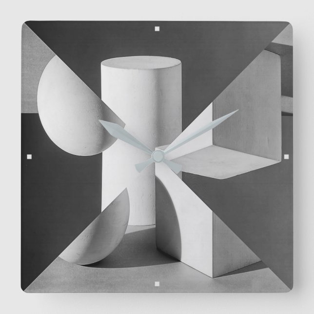 Horloge murale de conception de cube (Recto)