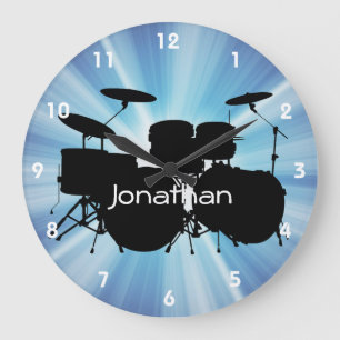 Horloge murale de conception de tambour
