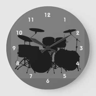 Horloge murale de conception de tambour