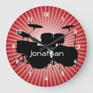 Horloge murale de conception de tambour