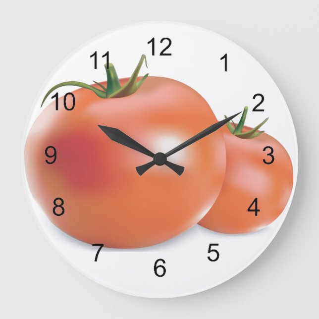 Horloge murale de conception de tomates (Recto)