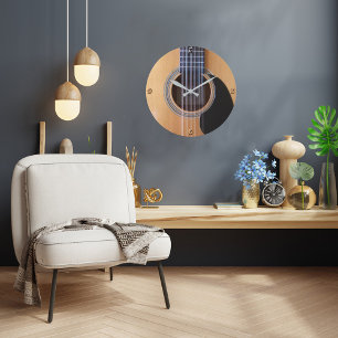 Horloge murale de conception guitare