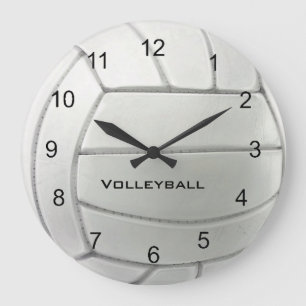 Horloge murale de conception volleyball