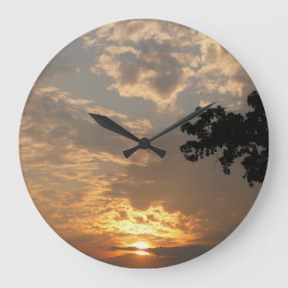 Horloge murale de coucher du soleil