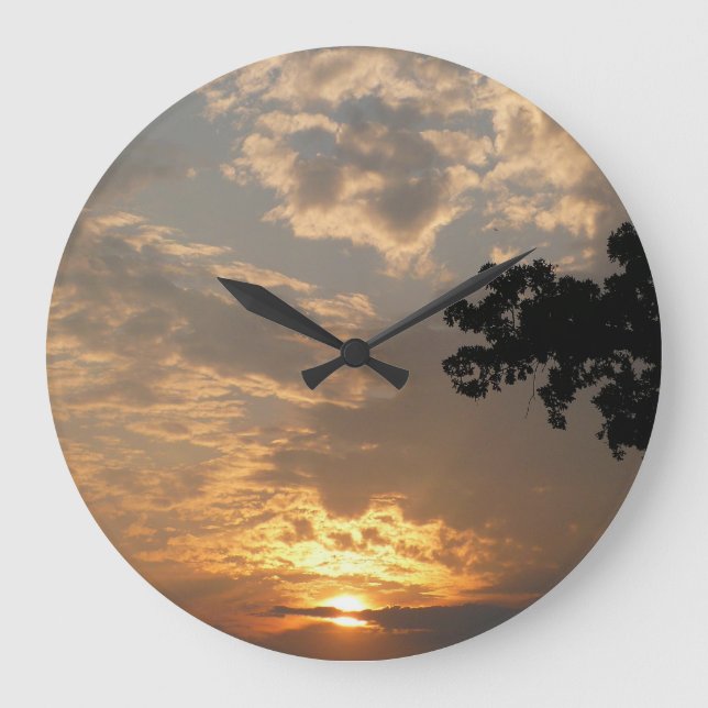 Horloge murale de coucher du soleil (Recto)