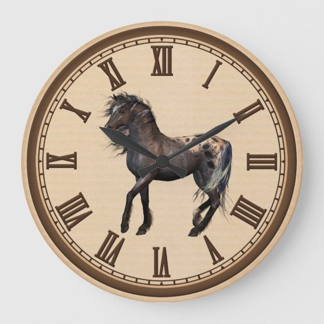 Horloge murale de Country Horse (Recto)