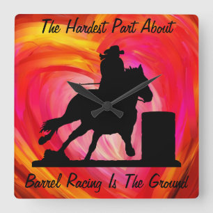 Horloge murale de course de baril