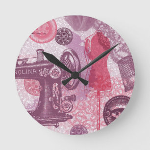 Horloge murale de couture vintage