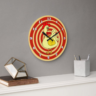 Horloge murale de cuisine de poulet