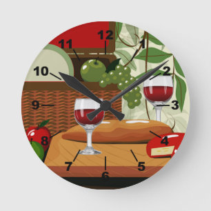 Horloge murale de cuisine italienne