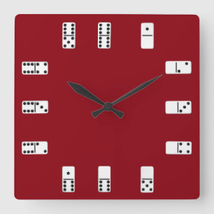 Horloge murale de dominos