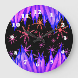 Horloge murale de douceur d'hiver