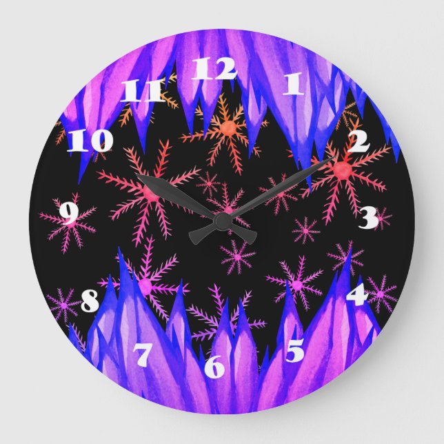 Horloge murale de douceur d'hiver (Recto)