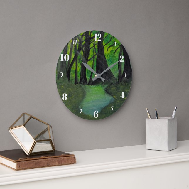 Horloge murale de ferme à grain de bois rustique v (Bureau)