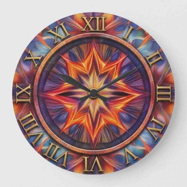 Horloge murale de feu mythique (Recto)