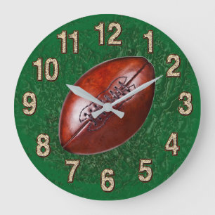Horloge murale de football au look vintage dans VO