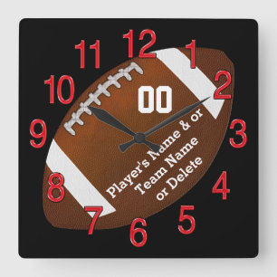 Horloge murale de football personnalisée, votre te