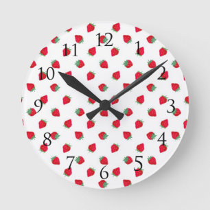 Horloge murale de fraise