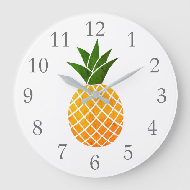 Horloge murale de fruits d'ananas (Recto)