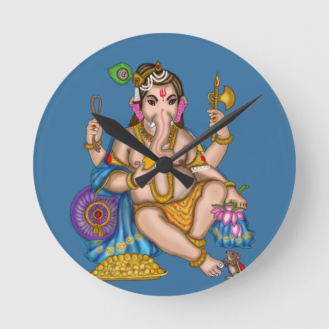 Horloge murale de Ganesha enfant (Recto)