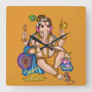 Horloge murale de Ganesha enfant