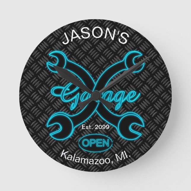 Horloge murale de garage amusante avec des clés S  (Recto)