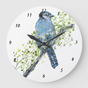 Horloge murale de geai bleu