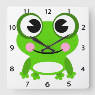Horloge murale de grenouille