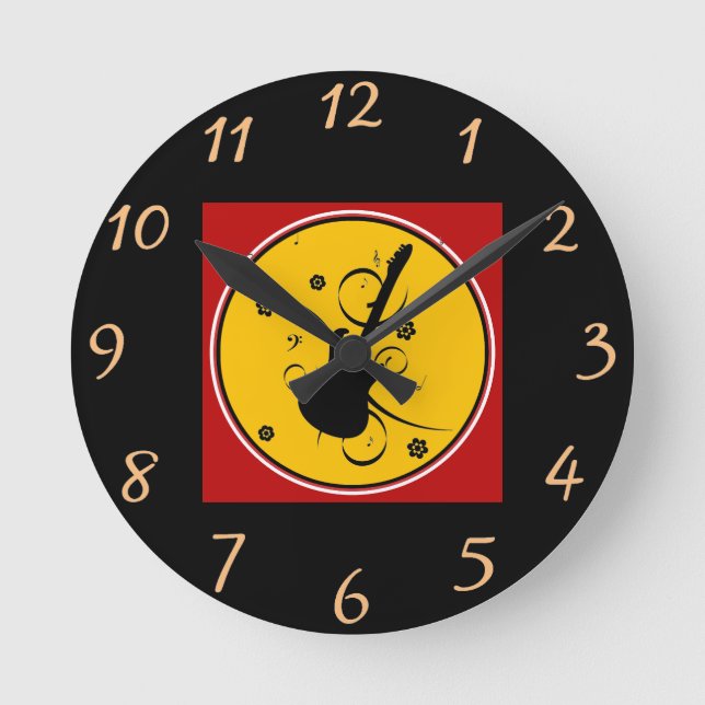 Horloge murale de guitare (Recto)