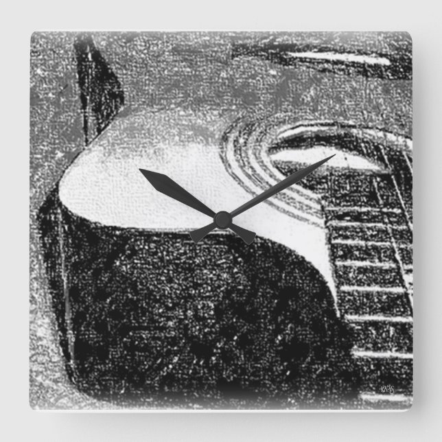 Horloge murale de guitare (Recto)