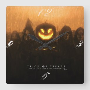 Horloge murale de Halloween de des bonbons ou un