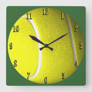 Horloge murale de jaune de sport de balle de