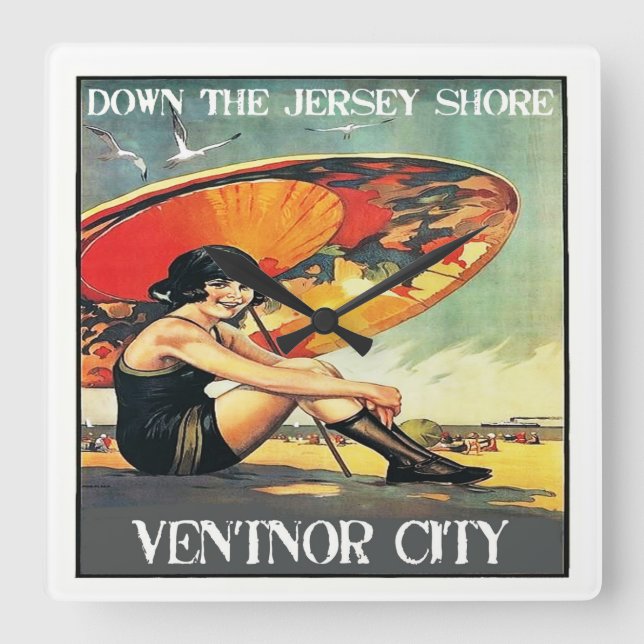 Horloge murale de Jersey Shore Ventnor (Recto)