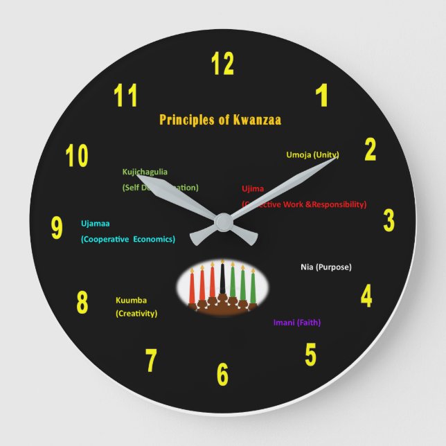 Horloge murale de Kwanzaa (Recto)