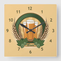 Horloge murale de la bière