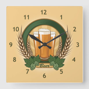 Horloge murale de la bière