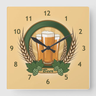 Horloge murale de la bière