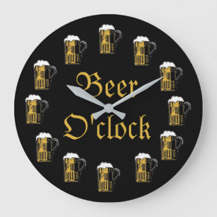 Horloge murale de la bière O'clock