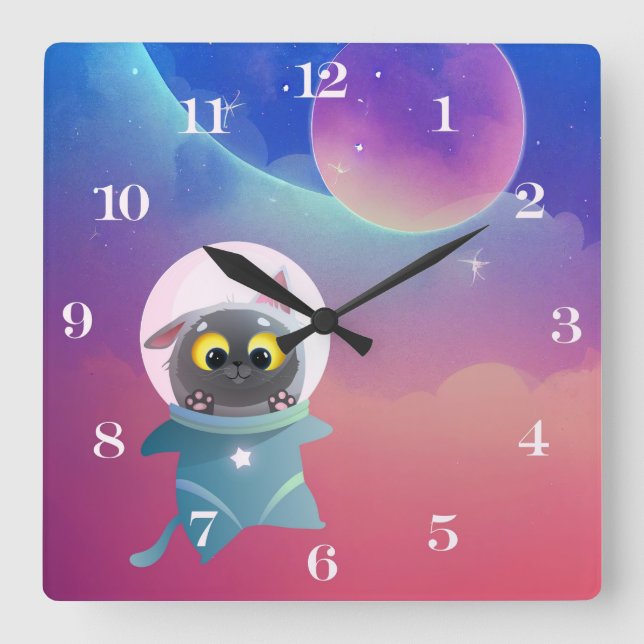 Horloge murale de la chaise spatiale (Recto)