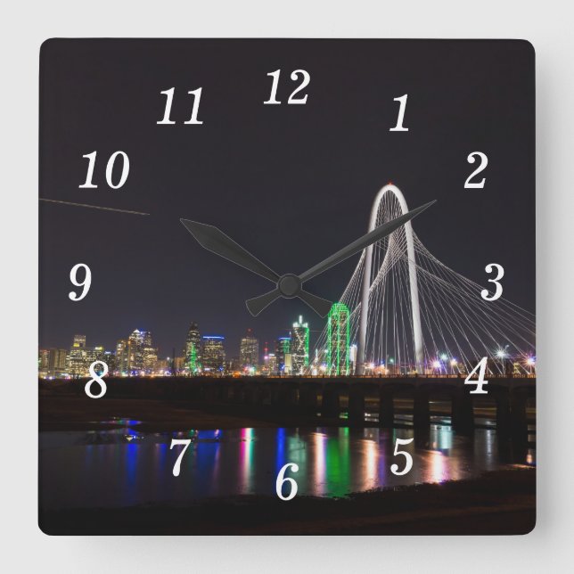 Horloge murale de la chasse Skyline de Dallas (Recto)